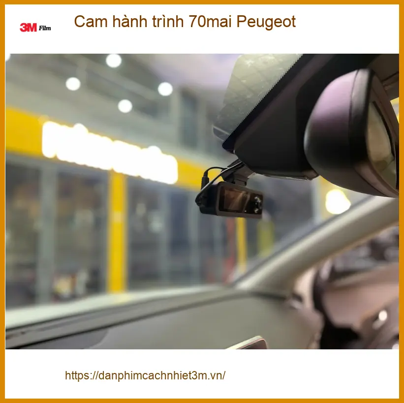 Anh Khải lắp cam hành trình 70mai cho Peugeot tại Quận Tân Bình an toàn ảnh thực tế 4