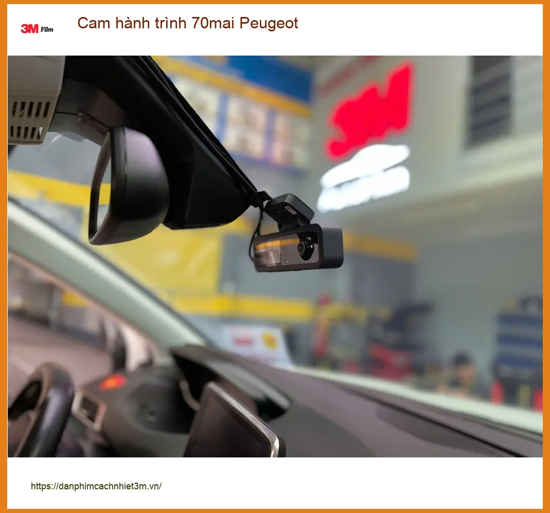 Anh Khải lắp cam hành trình 70mai cho Peugeot tại Quận Tân Bình an toàn ảnh thực tế 5