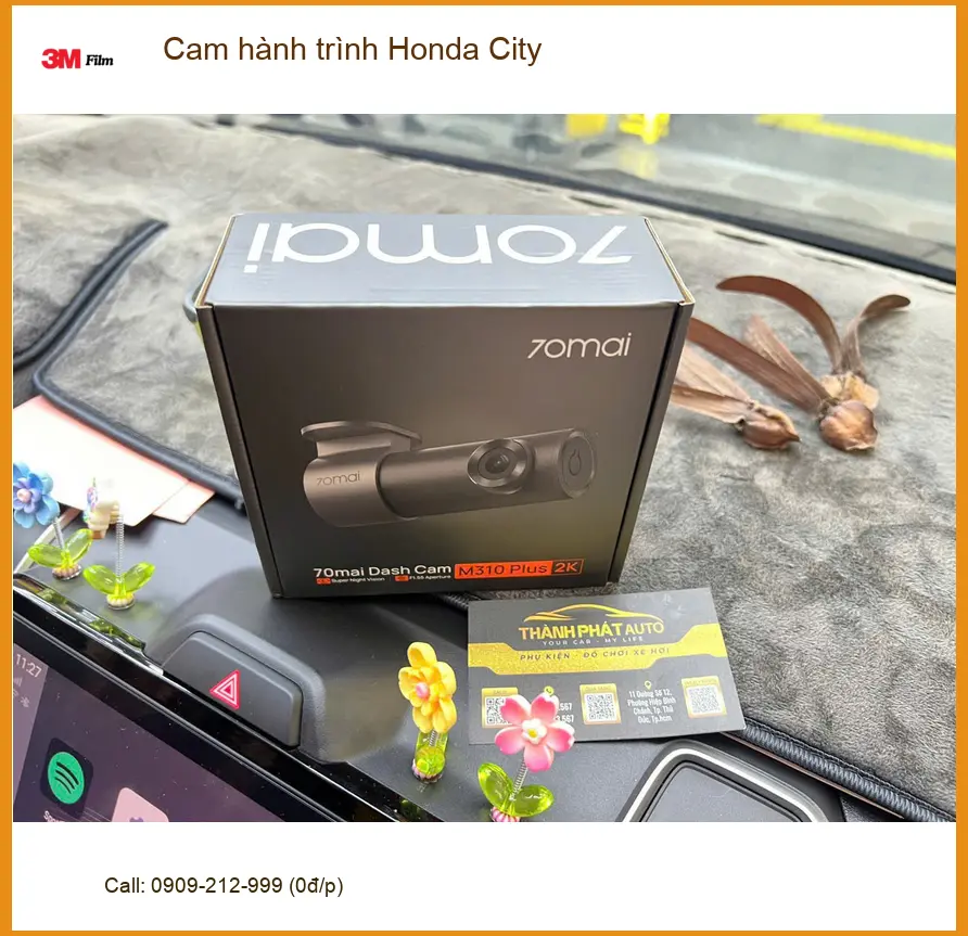 Anh Khải lắp Cam hành trình Honda City tại Quận Bình Thạnh yên tâm di chuyển