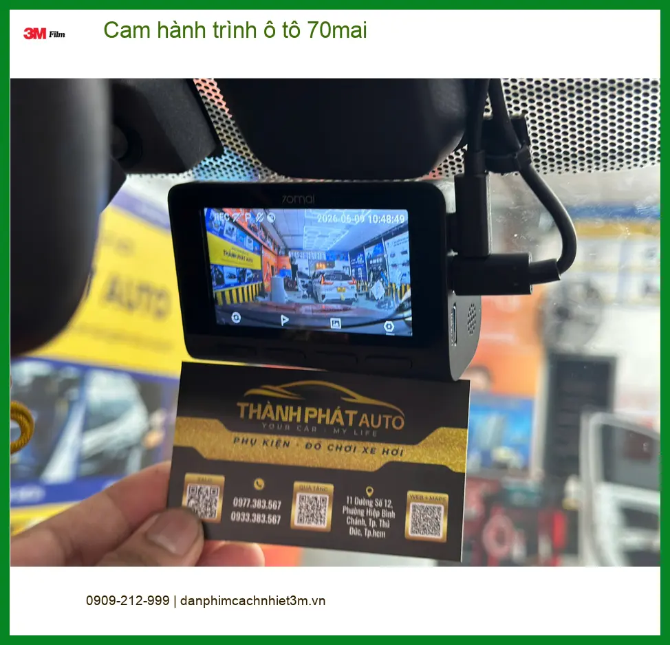 Chị Thảo lắp cam hành trình 70mai cho Hyundai Accent tại Quận 9 ảnh thực tế 4