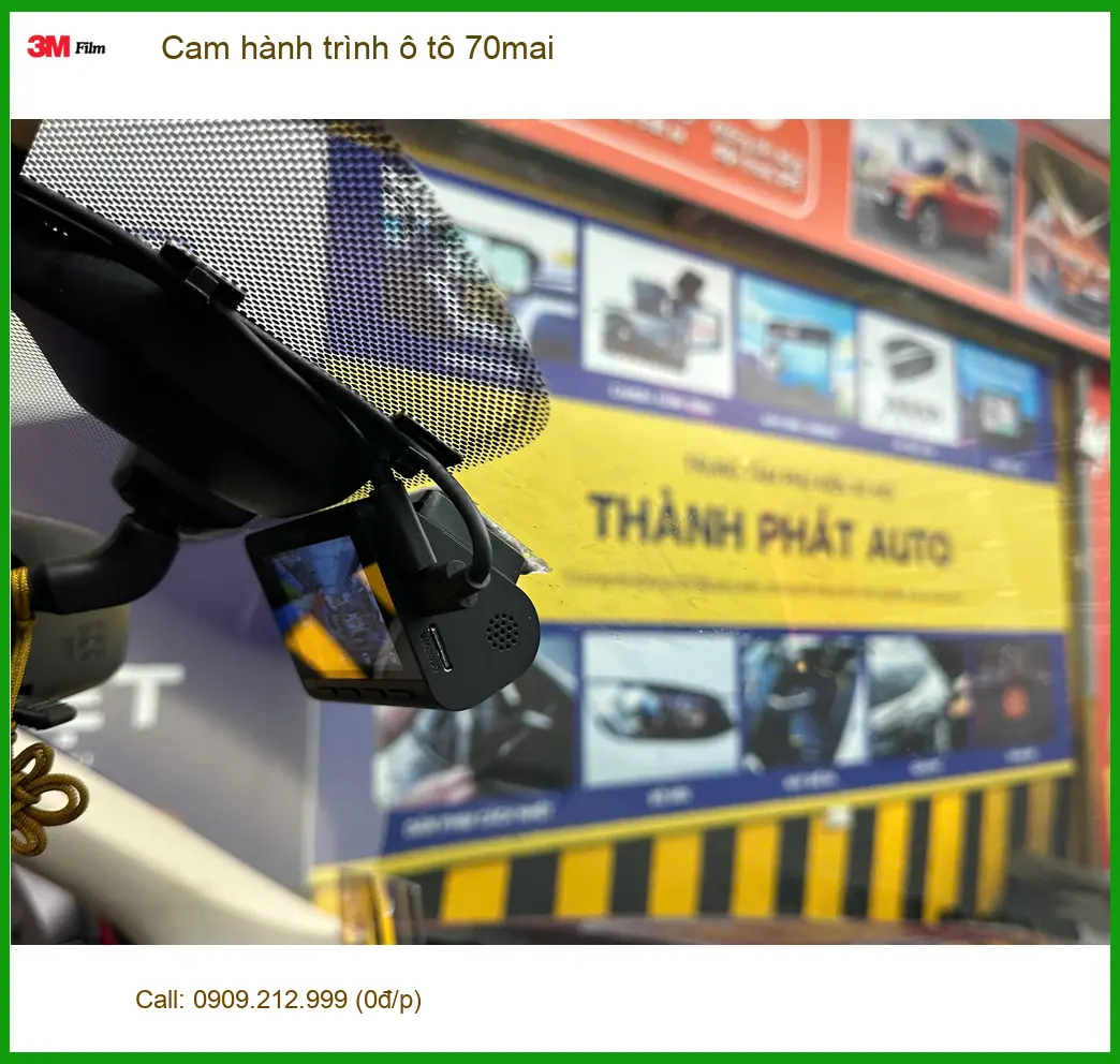 Cô Lan Anh lắp Cam hành trình ô tô 70mai Toyota Camry Bình Chánh ghi hình ảnh thực tế 3