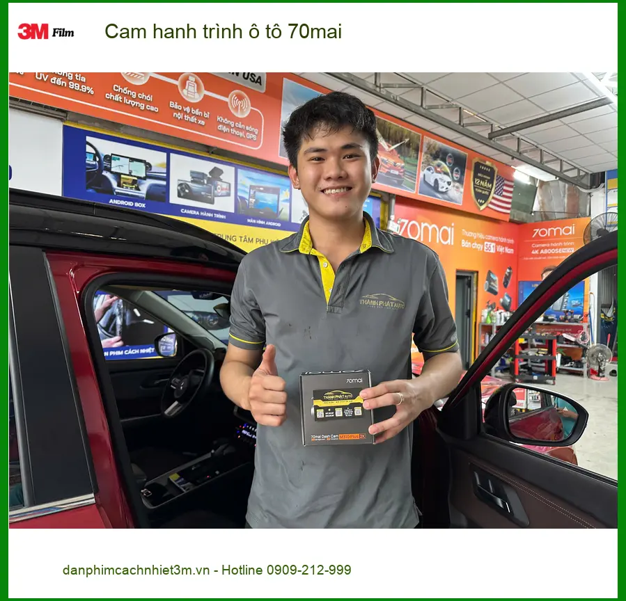 Anh Thành lắp camera hành trình 70mai cho Honda CRV tại Quận 1 để yên tâm lái xe ảnh thực tế 2