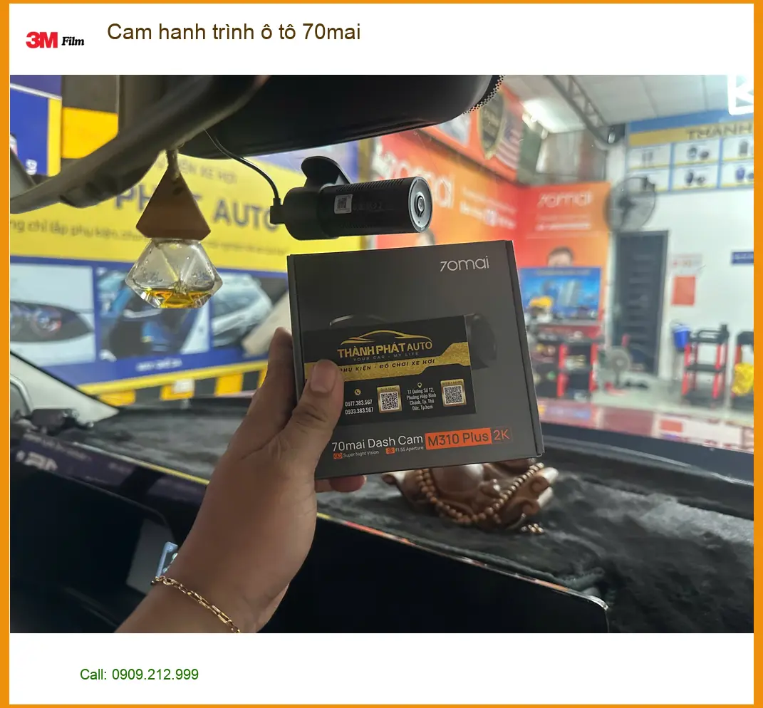 Anh Tấn lắp cam hành trình ô tô 70mai Hyundai Santa Fe Quận 2 uy tín, giá tốt ảnh thực tế 2