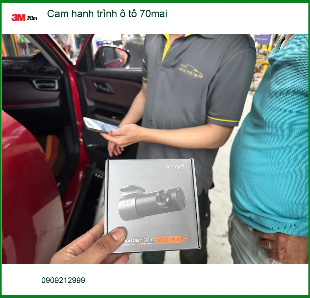 Anh Tấn lắp cam hành trình ô tô 70mai Hyundai Santa Fe Quận 2 uy tín, giá tốt ảnh thực tế 3