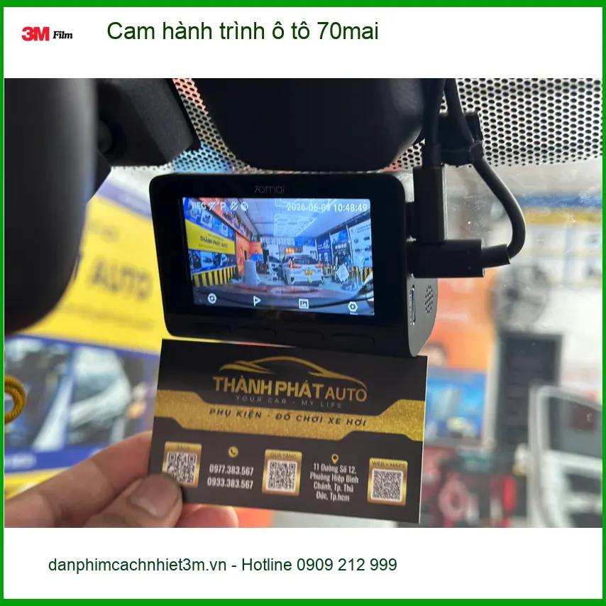 Anh Hùng lắp Cam hành trình ô tô 70mai tại Quận 12, an tâm mọi nẻo đường