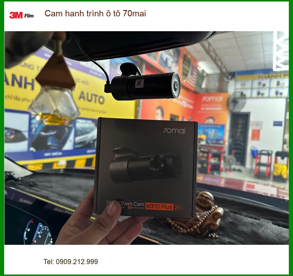Anh Long lắp camera hành trình 70mai cho VinFast Lux A2.0 tại Quận 8 ảnh thực tế 2