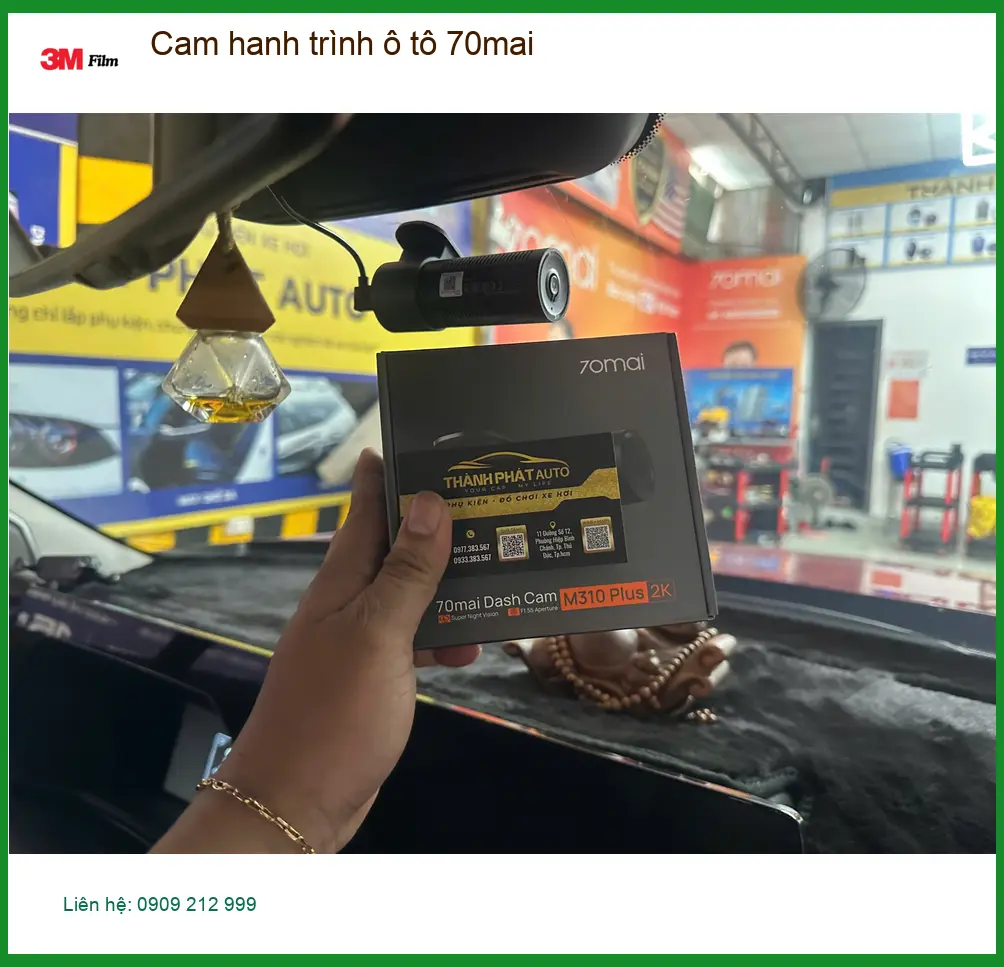 Anh Thắng lắp Cam hành trình ô tô 70mai cho Ford Ranger tại Quận 3