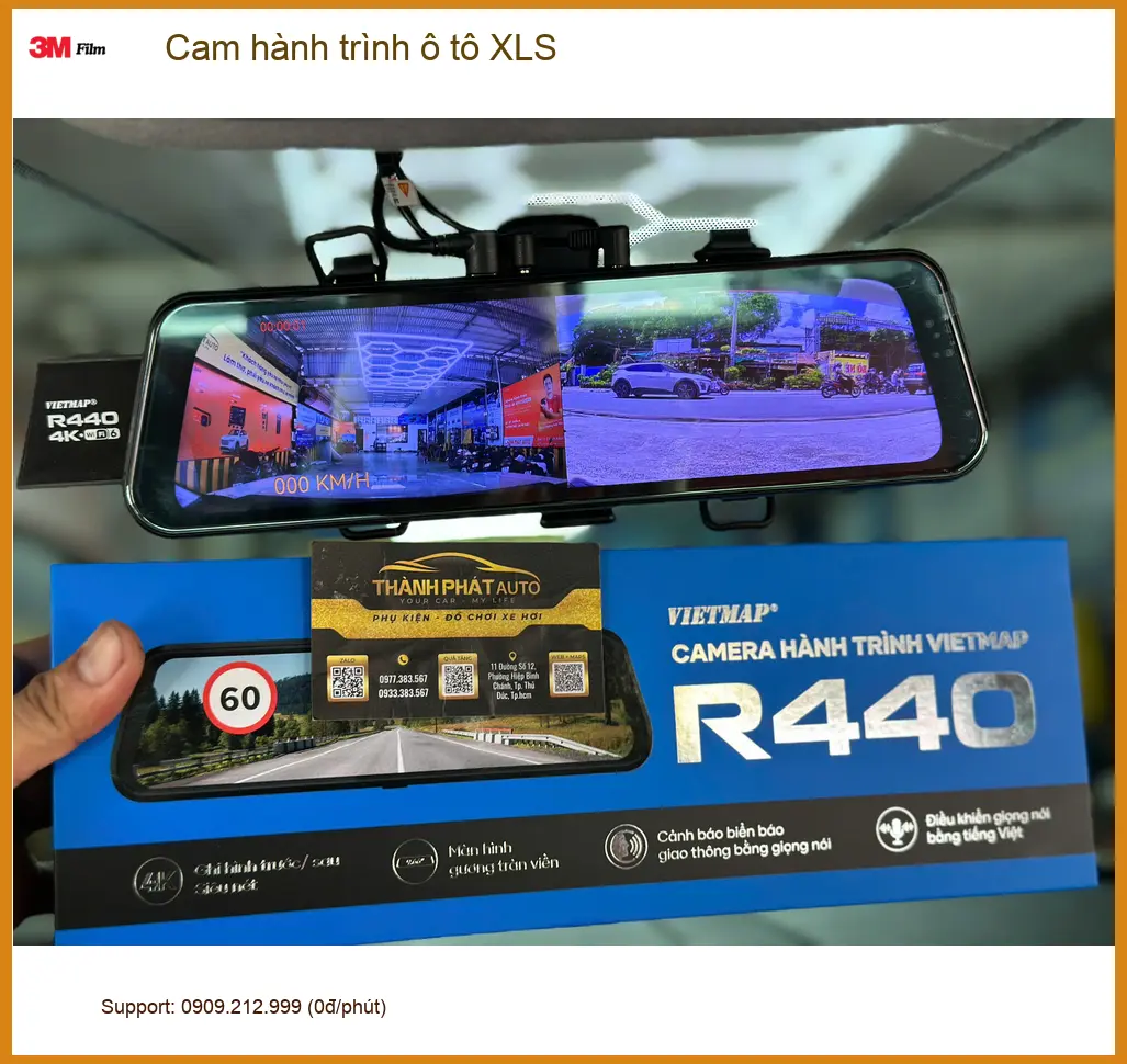 Anh Quang lắp Cam hành trình ô tô XLS cho VinFast Lux A2.0 ở Quận 7