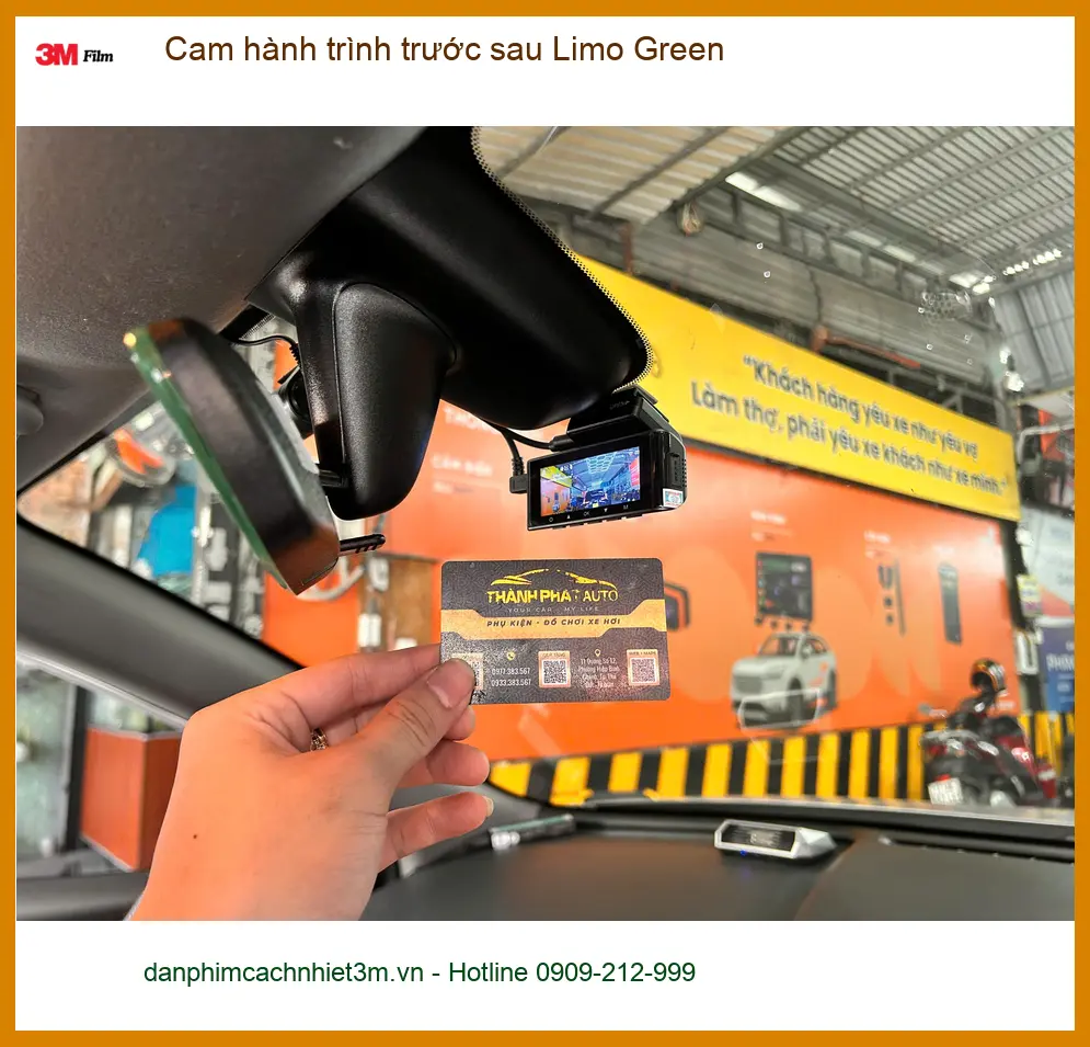 Anh Quang lắp Cam hành trình trước sau Limo Green cho Accent Q.7 ảnh thực tế 2