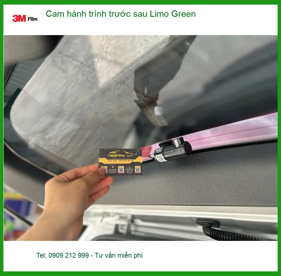 Anh Nhật Minh lắp Cam hành trình trước sau Limo Green Kia Seltos Quận Phú Nhuận