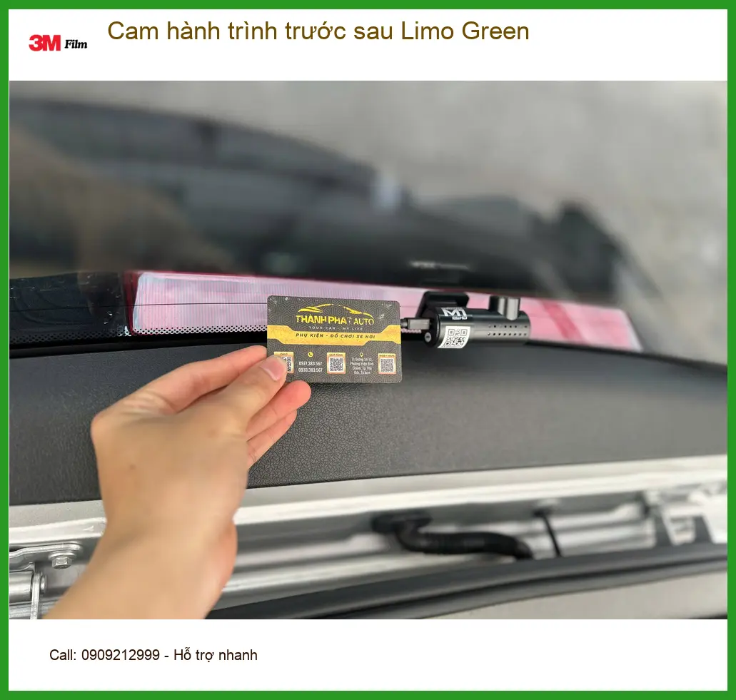 Anh Nhật Minh lắp Cam hành trình trước sau Limo Green Kia Seltos Quận Phú Nhuận ảnh thực tế 3
