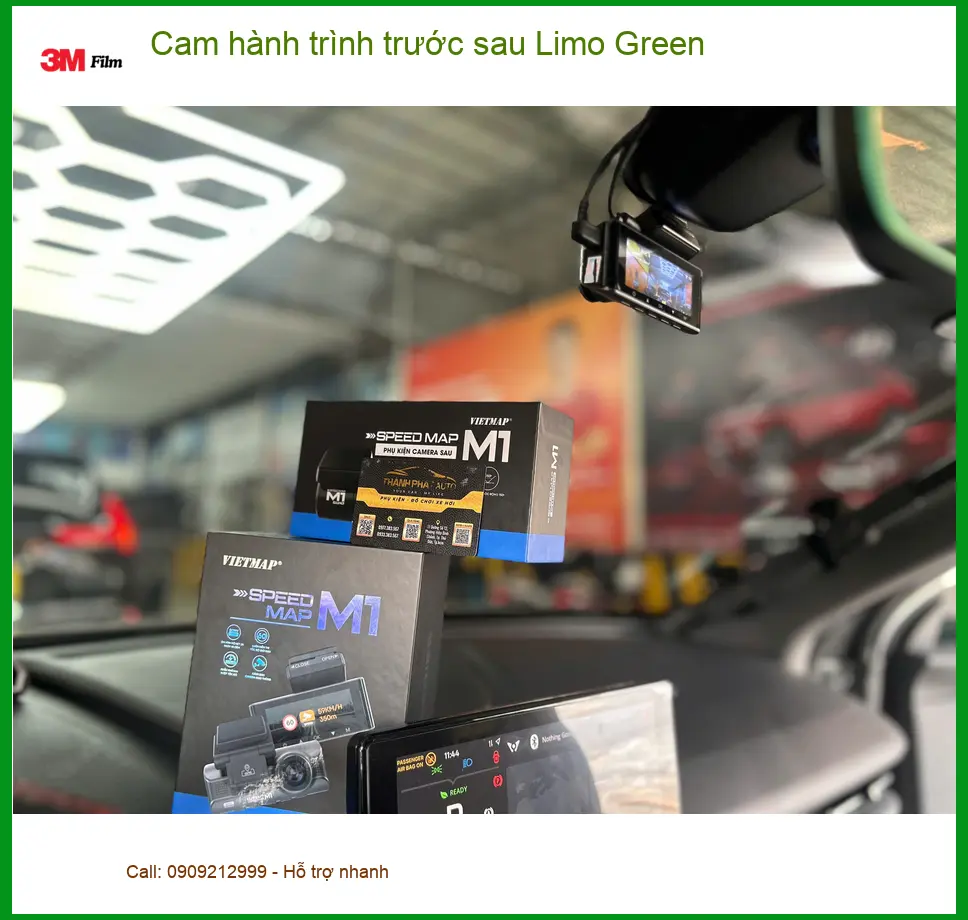 Anh Nhật Minh lắp Cam hành trình trước sau Limo Green Kia Seltos Quận Phú Nhuận ảnh thực tế 4