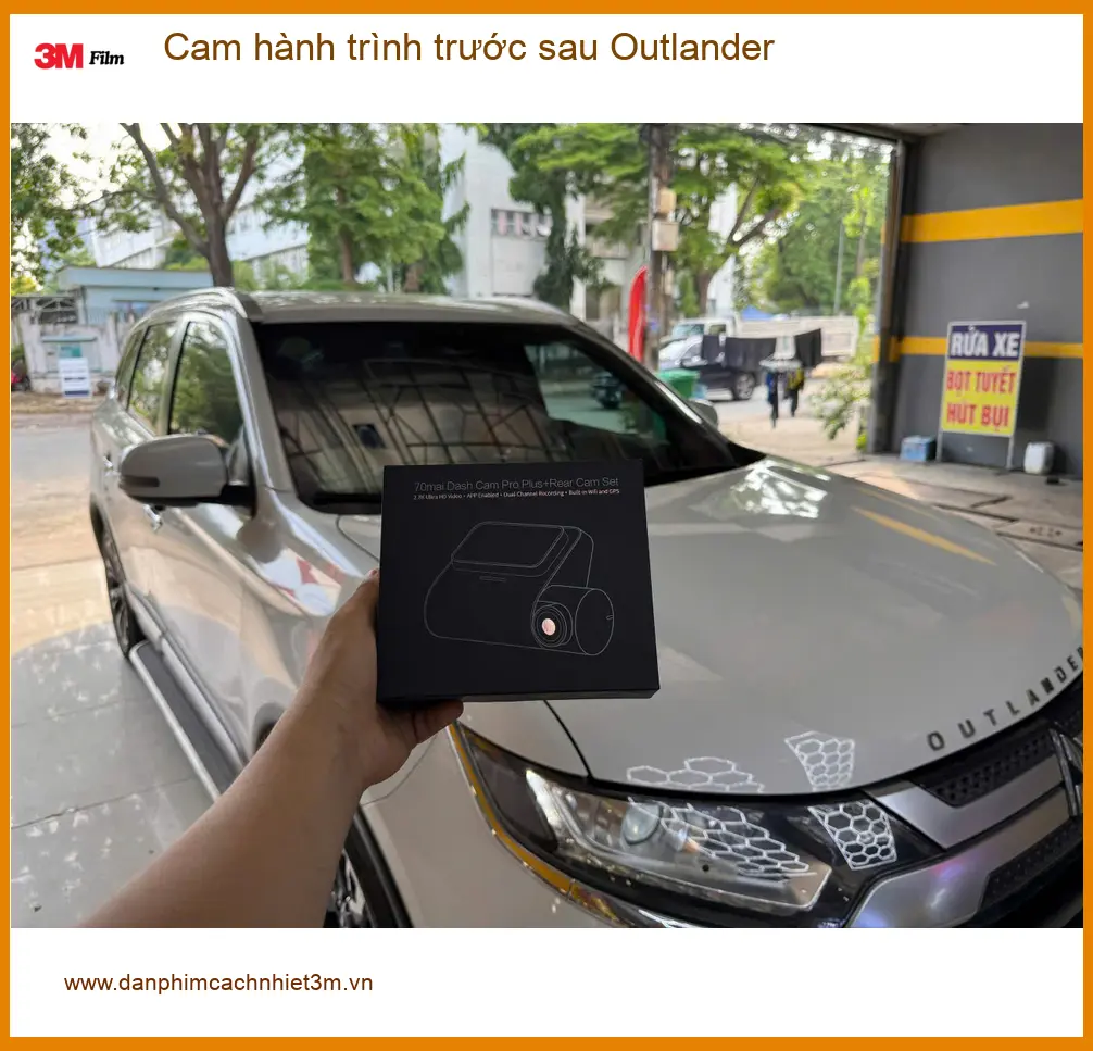 Bác Đạt lắp cam hành trình trước sau Outlander tại Hóc Môn để đảm bảo an toàn ảnh thực tế 2