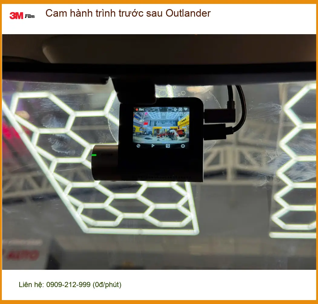 Bác Đạt lắp cam hành trình trước sau Outlander tại Hóc Môn để đảm bảo an toàn ảnh thực tế 5