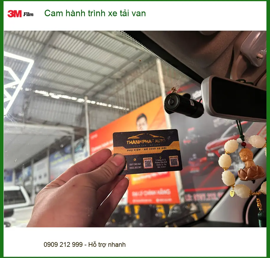 Chú Minh lắp cam hành trình xe tải van Hyundai Porter H100 tại Thủ Đức ảnh thực tế 2