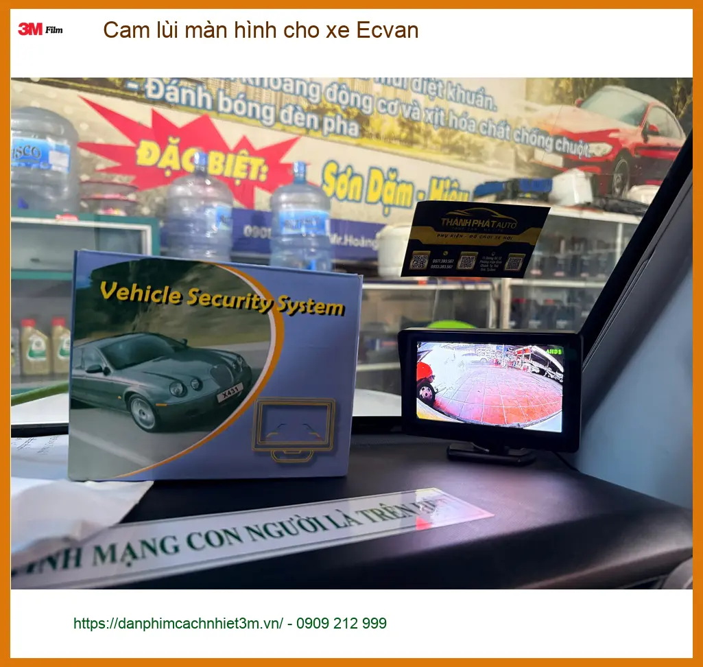 Chú Minh lắp cam lùi màn hình cho xe Ecvan Quận Bình Tân giá tốt
