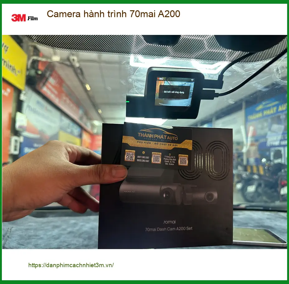Chị Thanh Thảo lắp Camera hành trình 70mai A200 cho Toyota Vios tại Quận 8