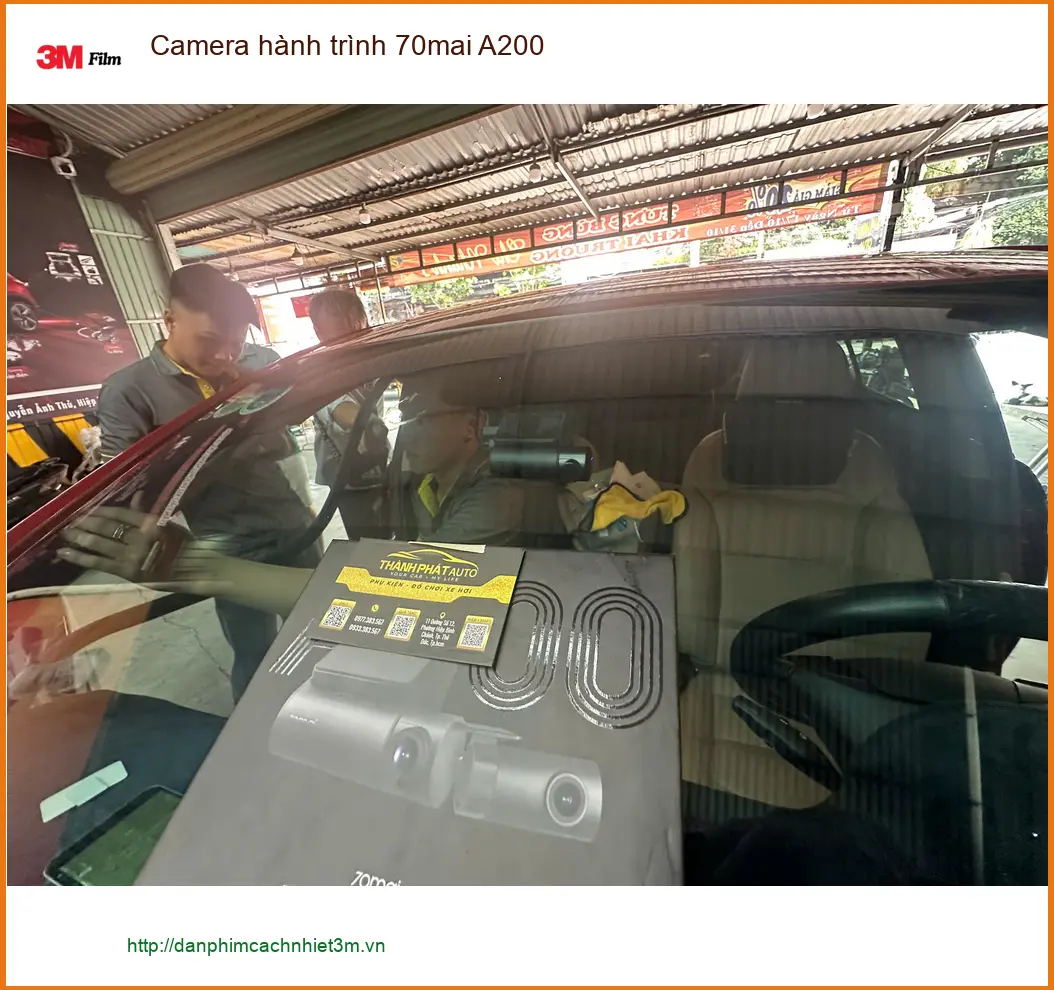 Chị Thanh Thảo lắp Camera hành trình 70mai A200 cho Toyota Vios tại Quận 8 ảnh thực tế 2
