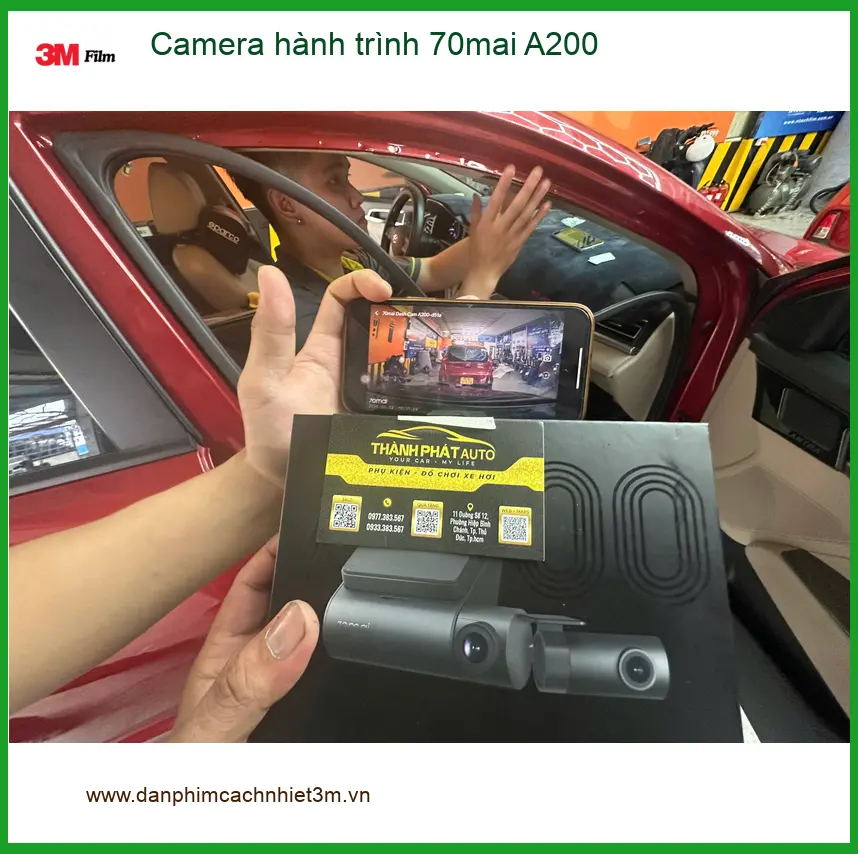 Anh Tấn lắp Camera hành trình 70mai A200 cho Hyundai Creta tại Quận Thủ Đức ảnh thực tế 2