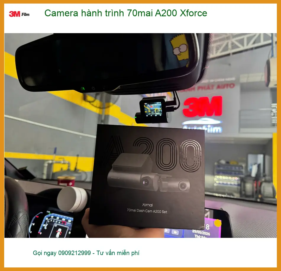 Chị Anh Thư lắp Camera hành trình 70mai A200 Xforce cho Kia K3 tại Quận Tân Bình ảnh thực tế 3