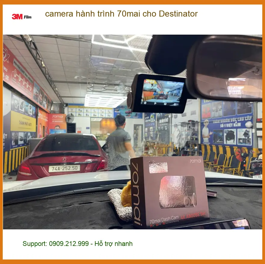 Chị Thảo lắp camera hành trình 70mai cho Hyundai Accent tại Hóc Môn để ghi lại hành trình rõ nét ảnh thực tế 3