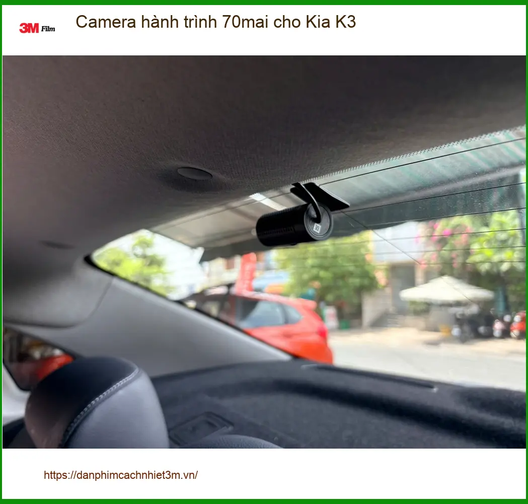 Anh Khang lắp Camera hành trình 70mai chính hãng cho Kia K3 Quận 7 để ghi lại hành trình rõ nét ảnh thực tế 3