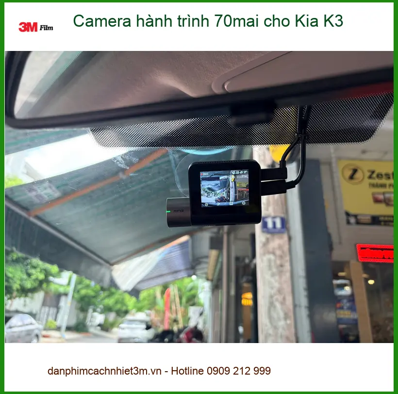 Anh Khang lắp Camera hành trình 70mai chính hãng cho Kia K3 Quận 7 để ghi lại hành trình rõ nét ảnh thực tế 4