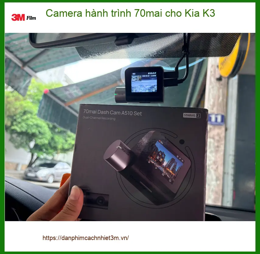 Anh Tùng lắp Camera hành trình 70mai cho Kia K3 để ghi lại hành trình tại Quận 6