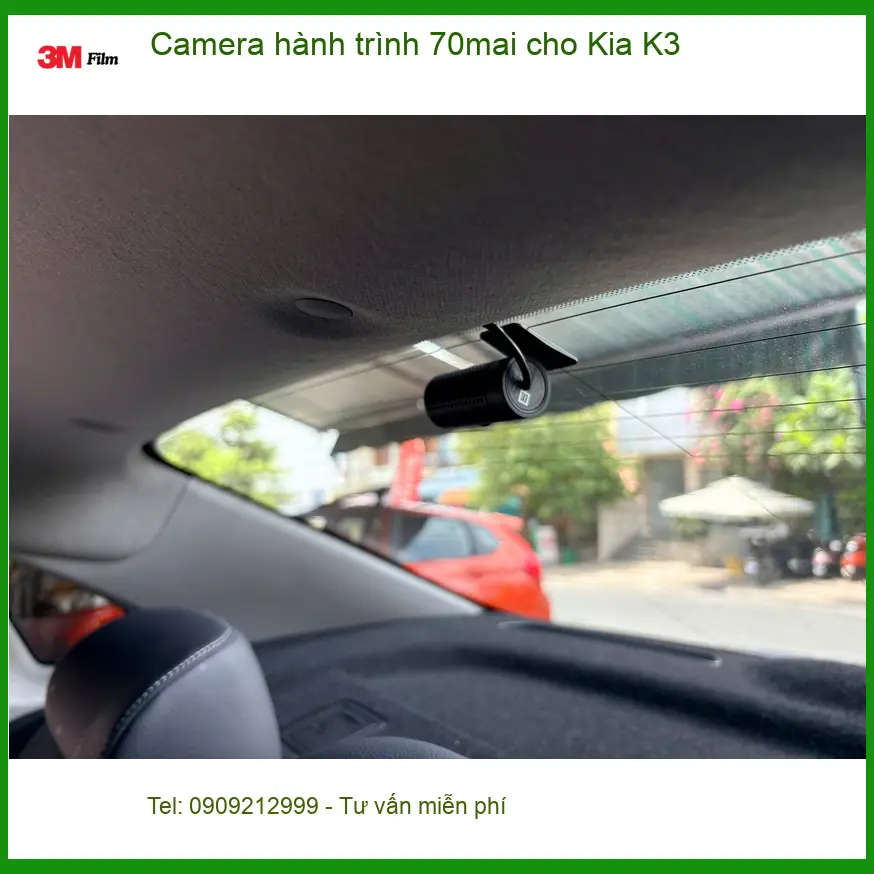 Anh Tùng lắp Camera hành trình 70mai cho Kia K3 để ghi lại hành trình tại Quận 6 ảnh thực tế 2
