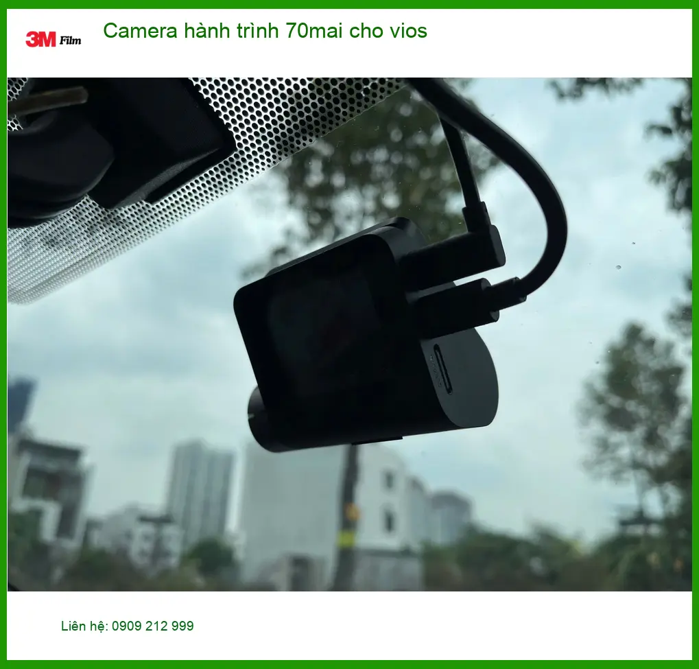 Chị Thanh lắp Camera hành trình 70mai cho Vios tại Quận 3 để an tâm khi di chuyển