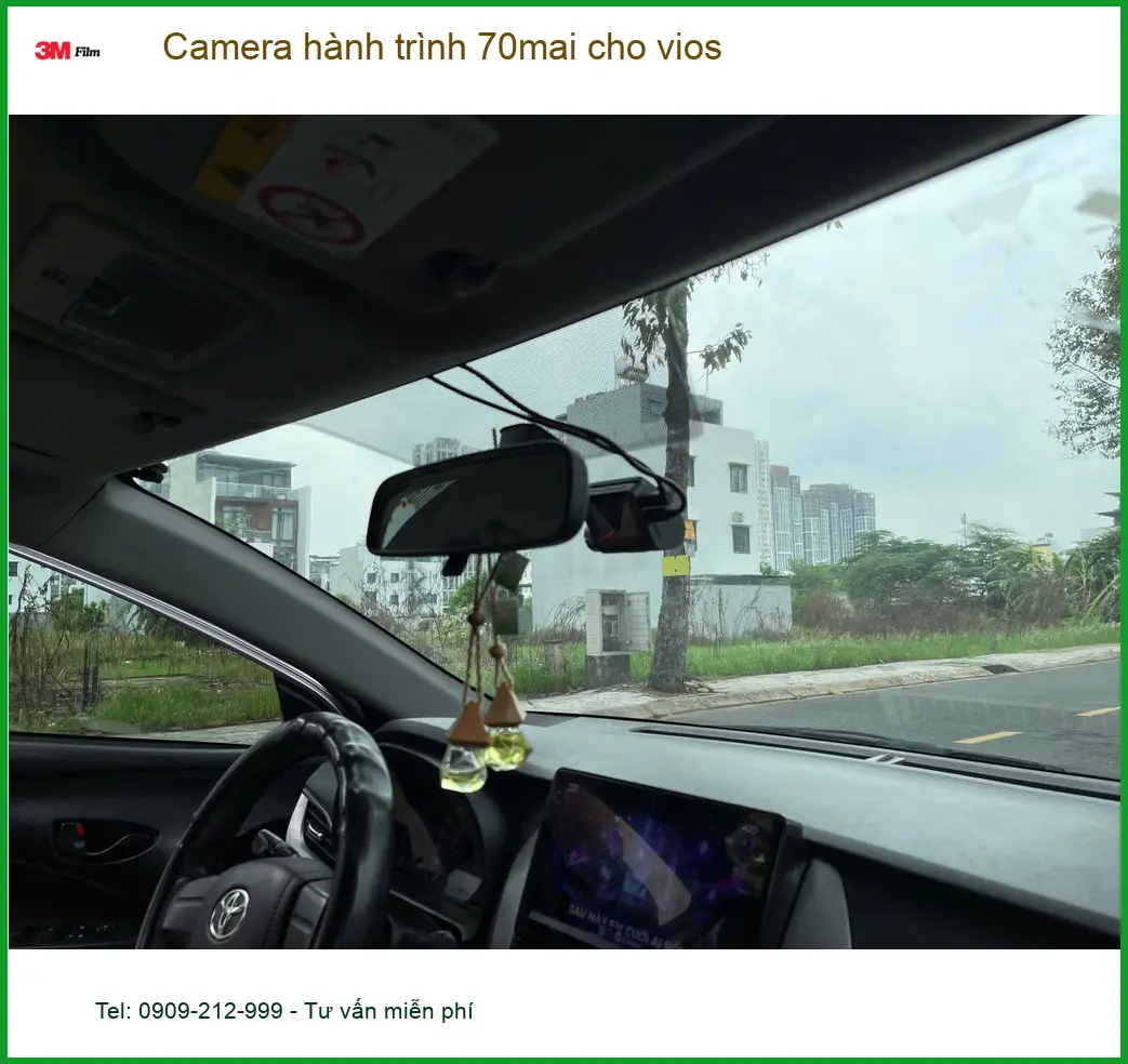 Anh Huy lắp Camera hành trình 70mai cho Vios tại Bình Chánh để đảm bảo an toàn