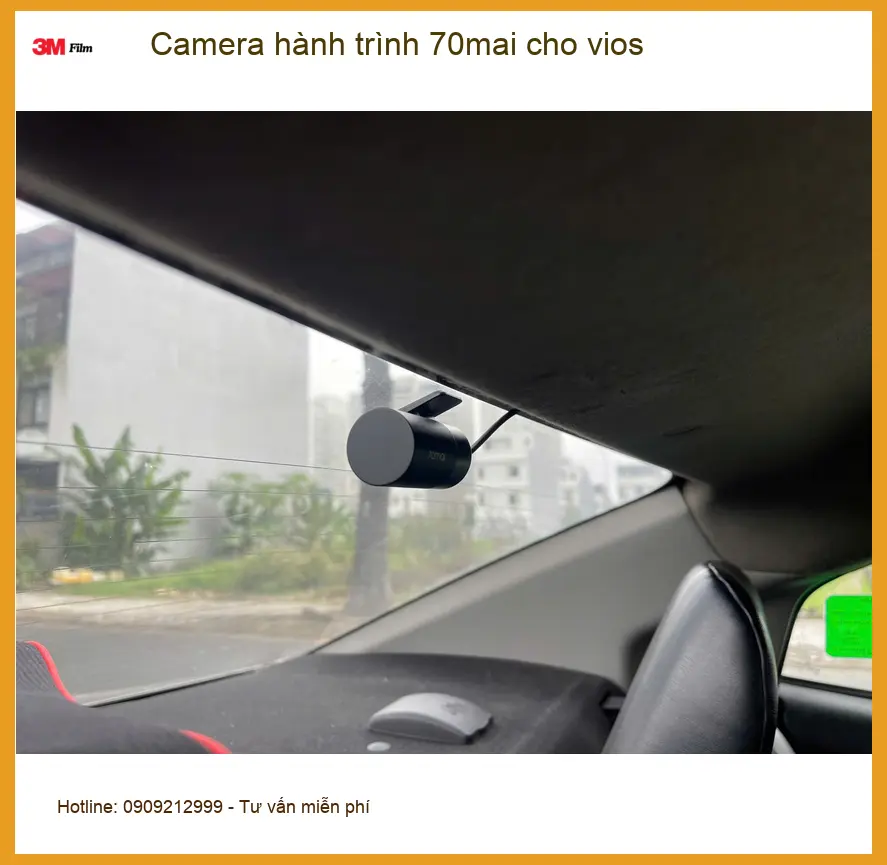 Anh Huy lắp Camera hành trình 70mai cho Vios tại Bình Chánh để đảm bảo an toàn ảnh thực tế 2