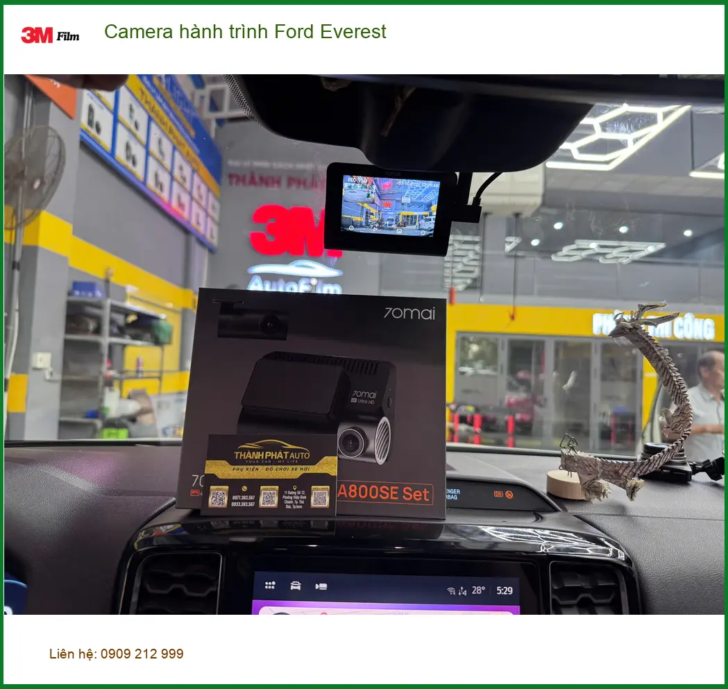 Chú Tuấn lắp Camera hành trình Ford Everest tại Củ Chi để an toàn trên mọi nẻo đường ảnh thực tế 3