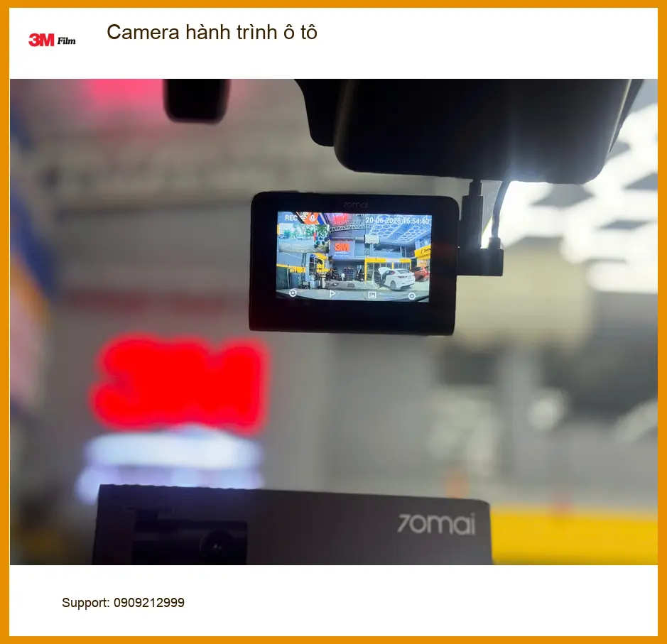 Chú Long lắp Camera hành trình ô tô cho Toyota Camry ở Quận Thủ Đức ảnh thực tế 2