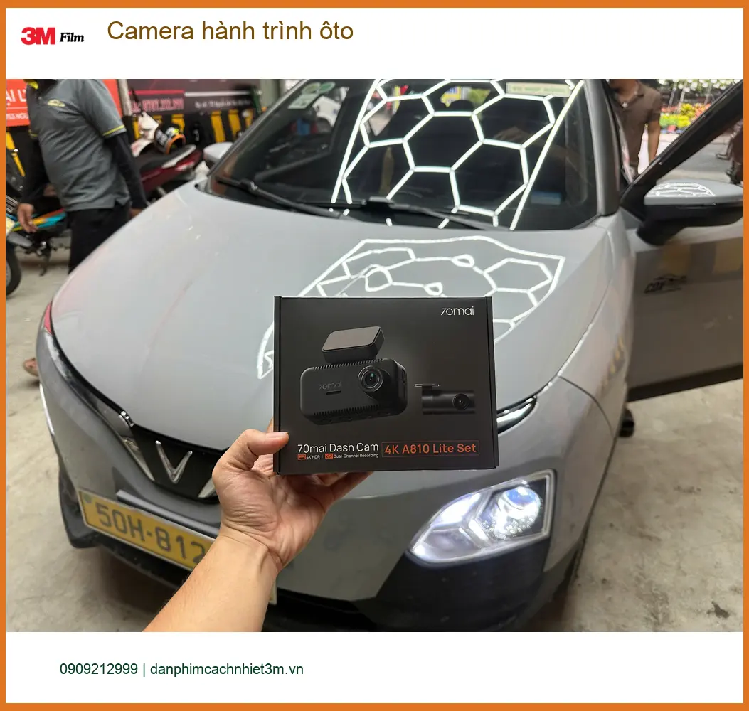 Anh Cường lắp camera hành trình ô tô cho Toyota Vios tại Nhà Bè