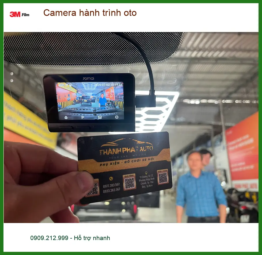 Chú Lân gắn camera hành trình Hyundai Accent tại Quận 2 ghi lại lộ trình ảnh thực tế 3