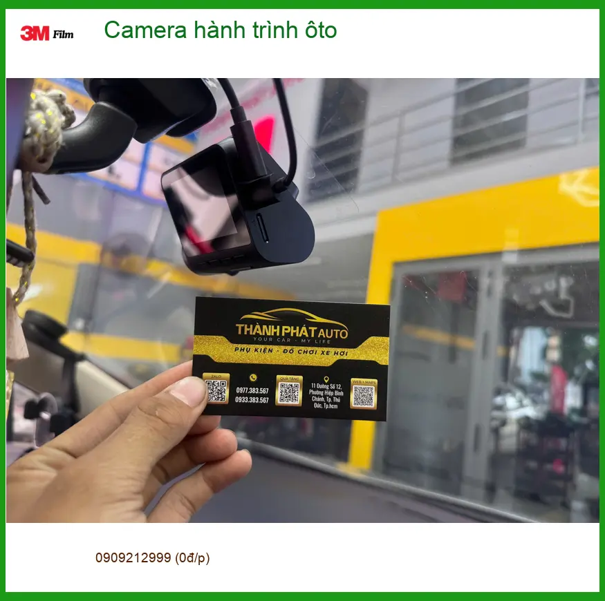 Chị Thảo lắp camera hành trình ô tô Hyundai Accent tại Quận 1 để ghi lại hành trình an toàn ảnh thực tế 3