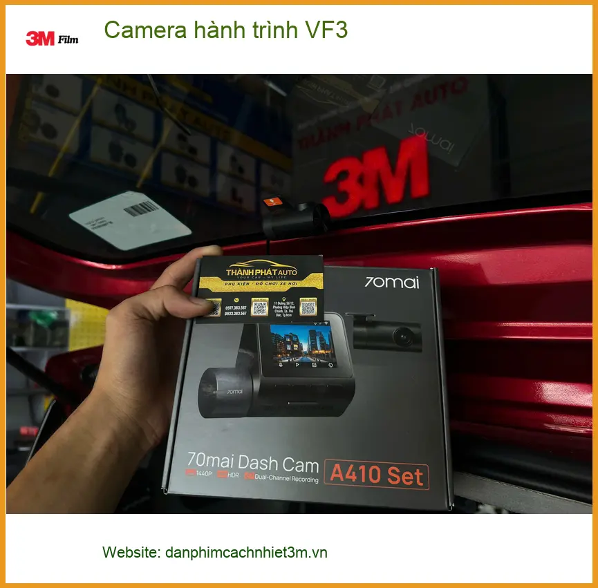 Anh Hưng lắp Camera hành trình cho VinFast VF3 ở Quận 7