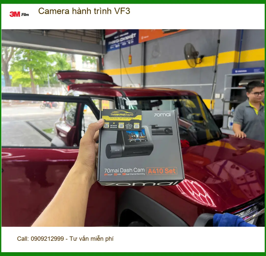 Anh Hưng lắp Camera hành trình cho VinFast VF3 ở Quận 7 ảnh thực tế 3