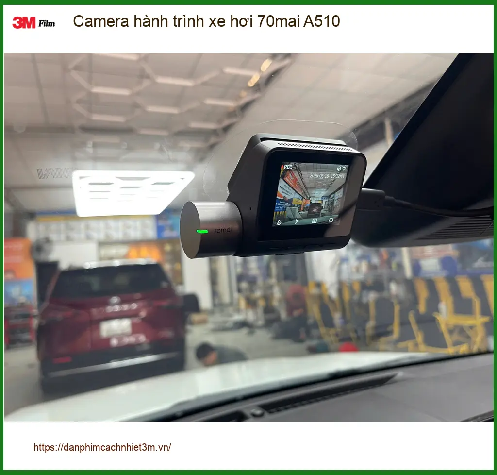 Chị Lan Anh lắp Camera hành trình 70mai A510 cho Accent tại Thủ Đức ảnh thực tế 2
