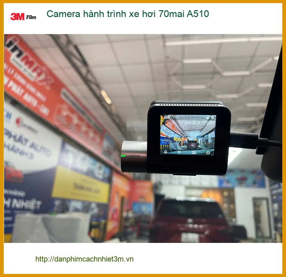 Anh Long VinFast Lux A lắp Camera hành trình xe hơi 70mai A510 tại Hóc Môn ảnh thực tế 4