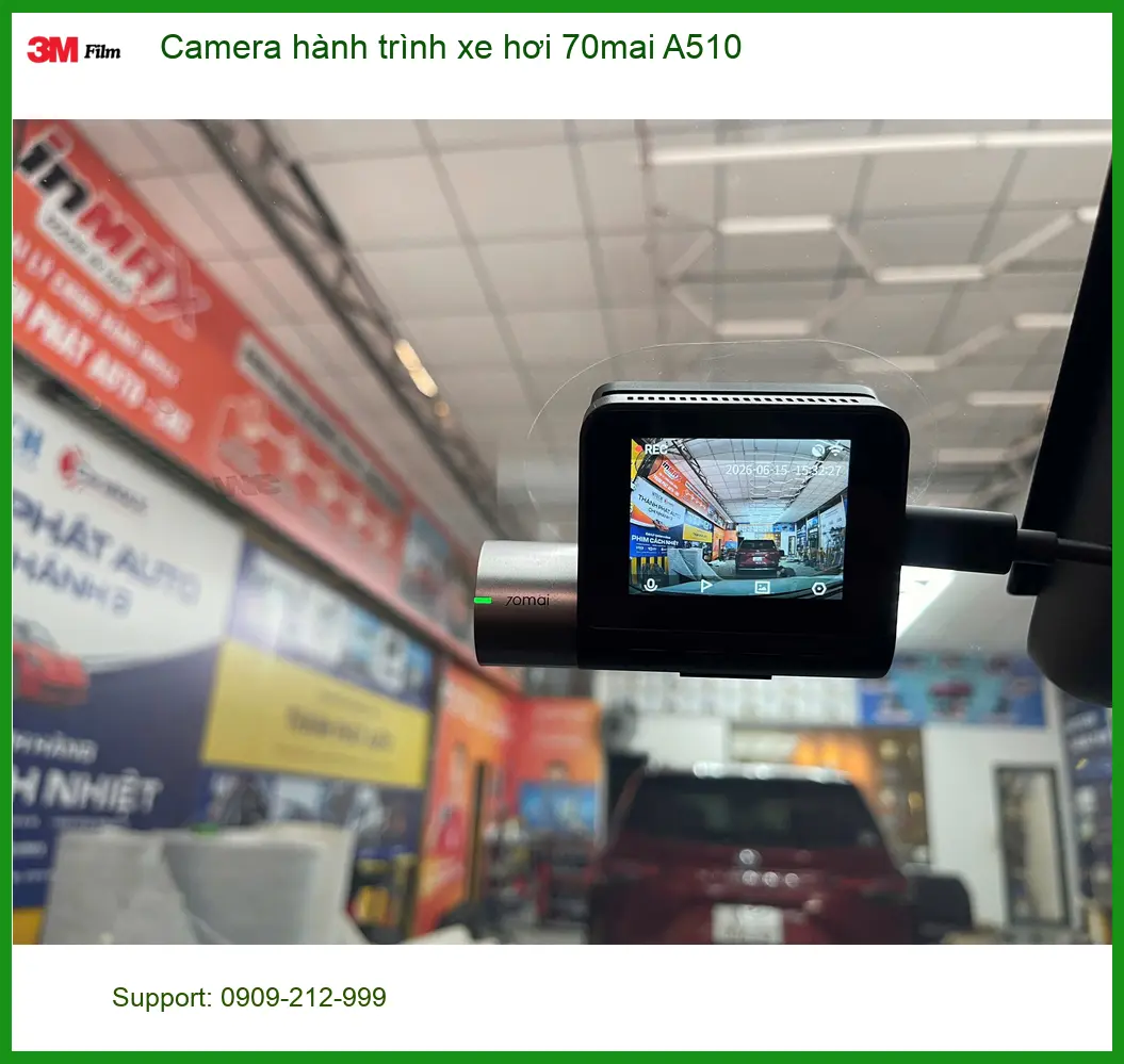 Chị Lan Anh lắp Camera hành trình 70mai A510 cho Accent tại Thủ Đức ảnh thực tế 4