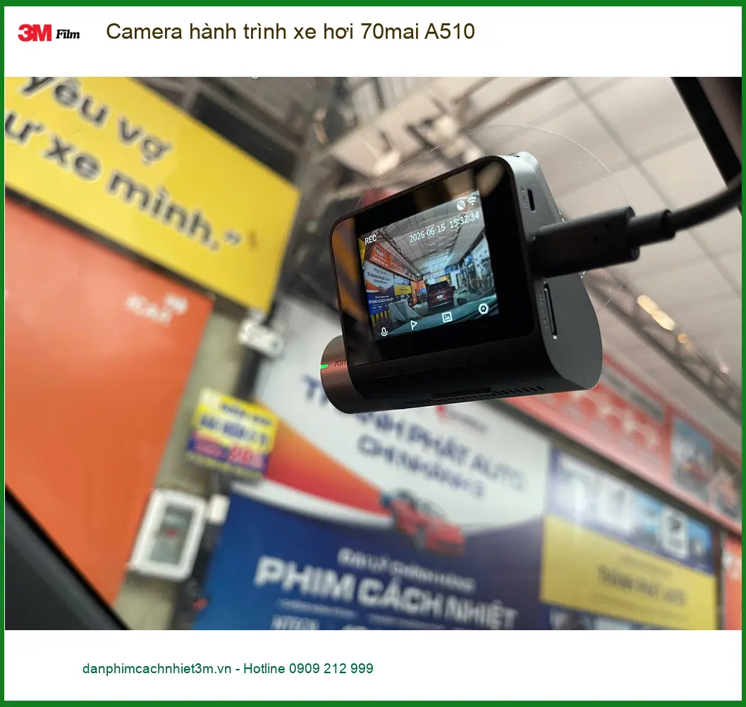Chị Lan Anh lắp Camera hành trình 70mai A510 cho Accent tại Thủ Đức ảnh thực tế 5