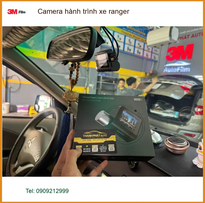 Anh Thành Đạt lắp camera hành trình Ford Ranger tại Quận 4 để ghi lại mọi khoảnh khắc trên đường