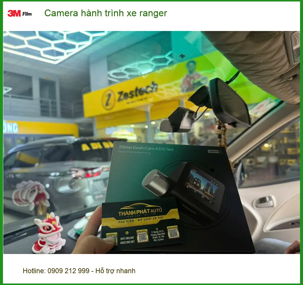 Anh Quang lắp Camera hành trình Ford Ranger tại Quận 7 để an tâm lái xe sau vụ va chạm nhỏ ảnh thực tế 3