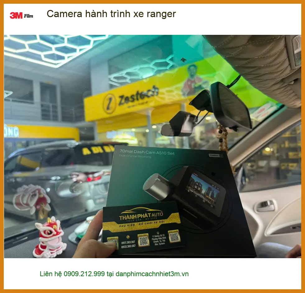 Anh Khoa lắp Camera hành trình xe Ranger tại Quận Huyện Hóc Môn để ghi lại hành trình rõ nét
