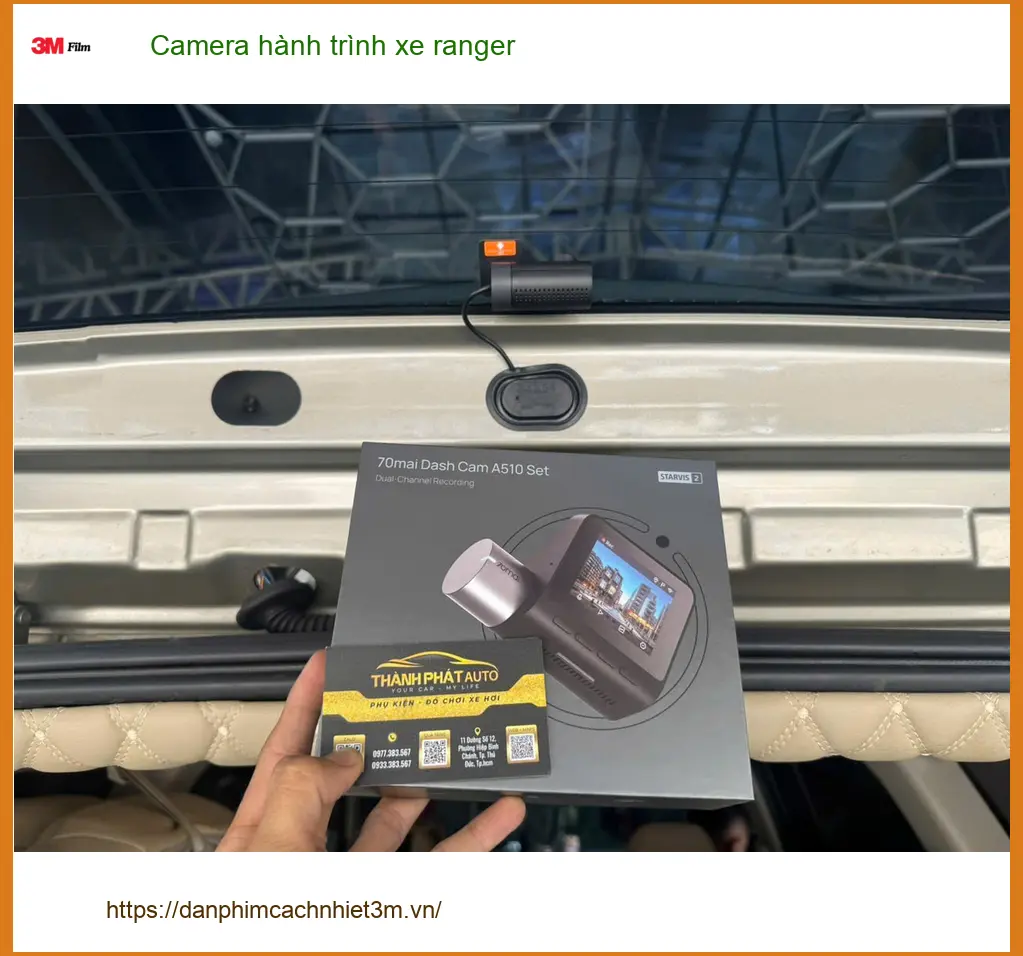Anh Tùng lắp Camera hành trình cho Ford Ranger tại Quận 9 để đảm bảo an toàn ảnh thực tế 3