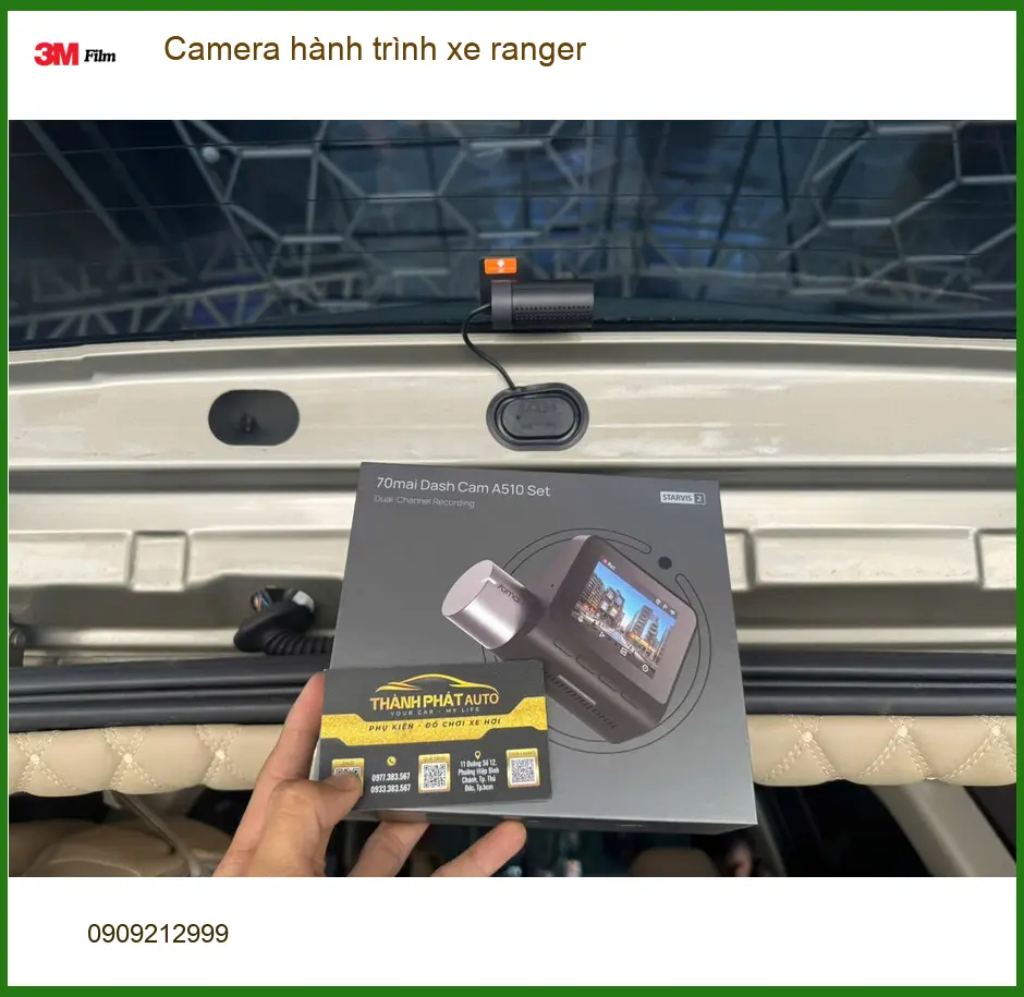Anh Khoa lắp Camera hành trình xe Ranger tại Quận Huyện Hóc Môn để ghi lại hành trình rõ nét ảnh thực tế 4