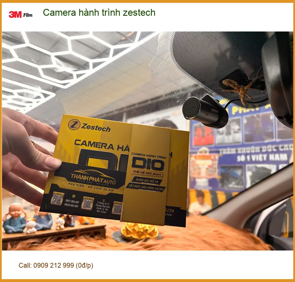 Anh Lâm lắp Camera hành trình Zestech cho Honda CRV tại Quận 2