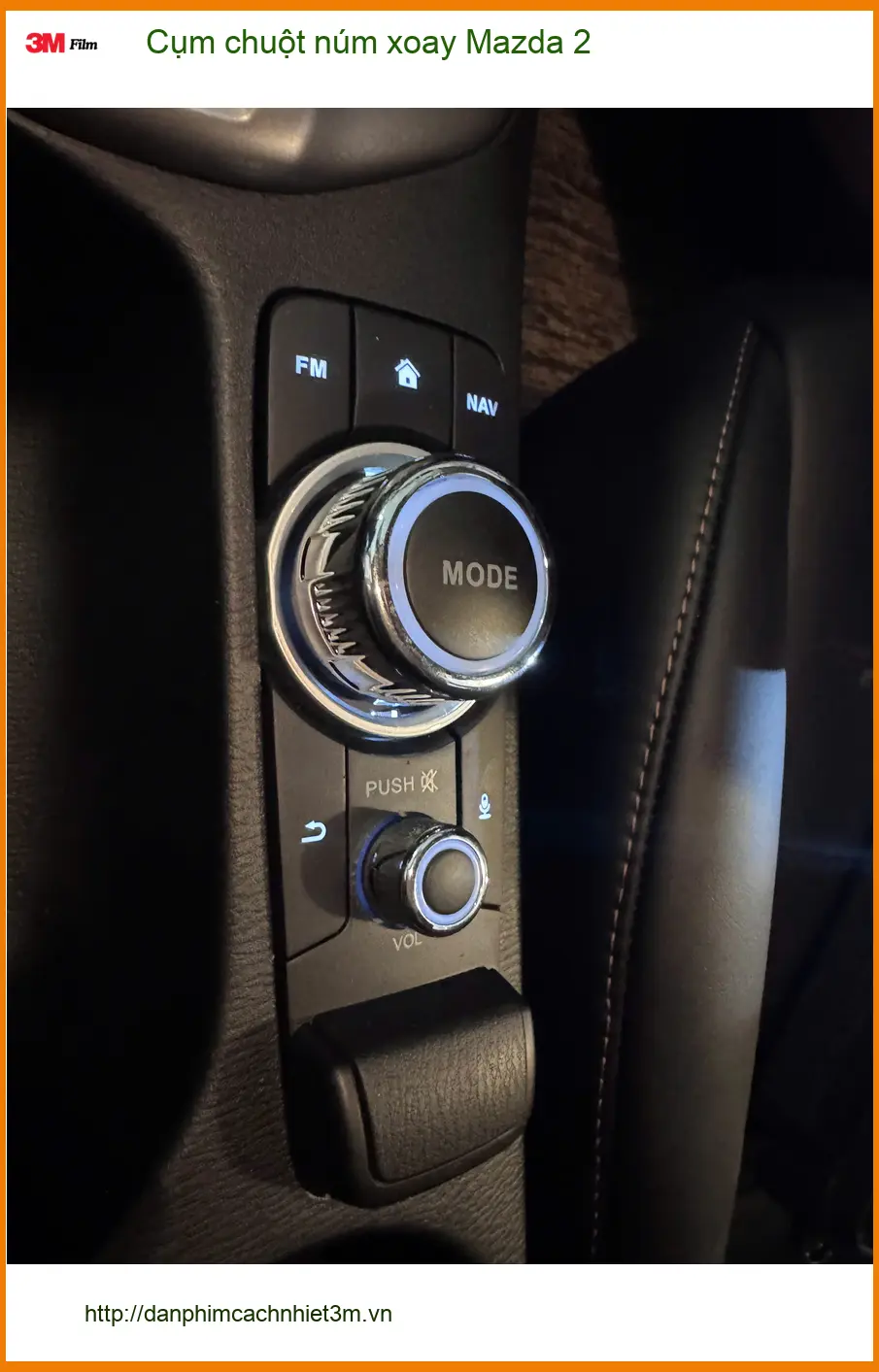 Anh Tùng Củ Chi lắp Cụm chuột núm xoay Mazda 2 do cụm zin kẹt cứng ảnh thực tế 2